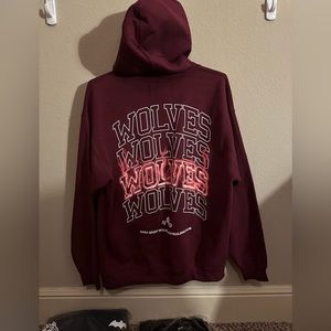 LIGHTNING WORK IN SILENCE "CLASSIC"
HOODIE IN MAROON/PINK